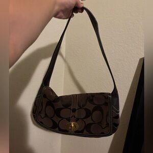 Brown coach purse
